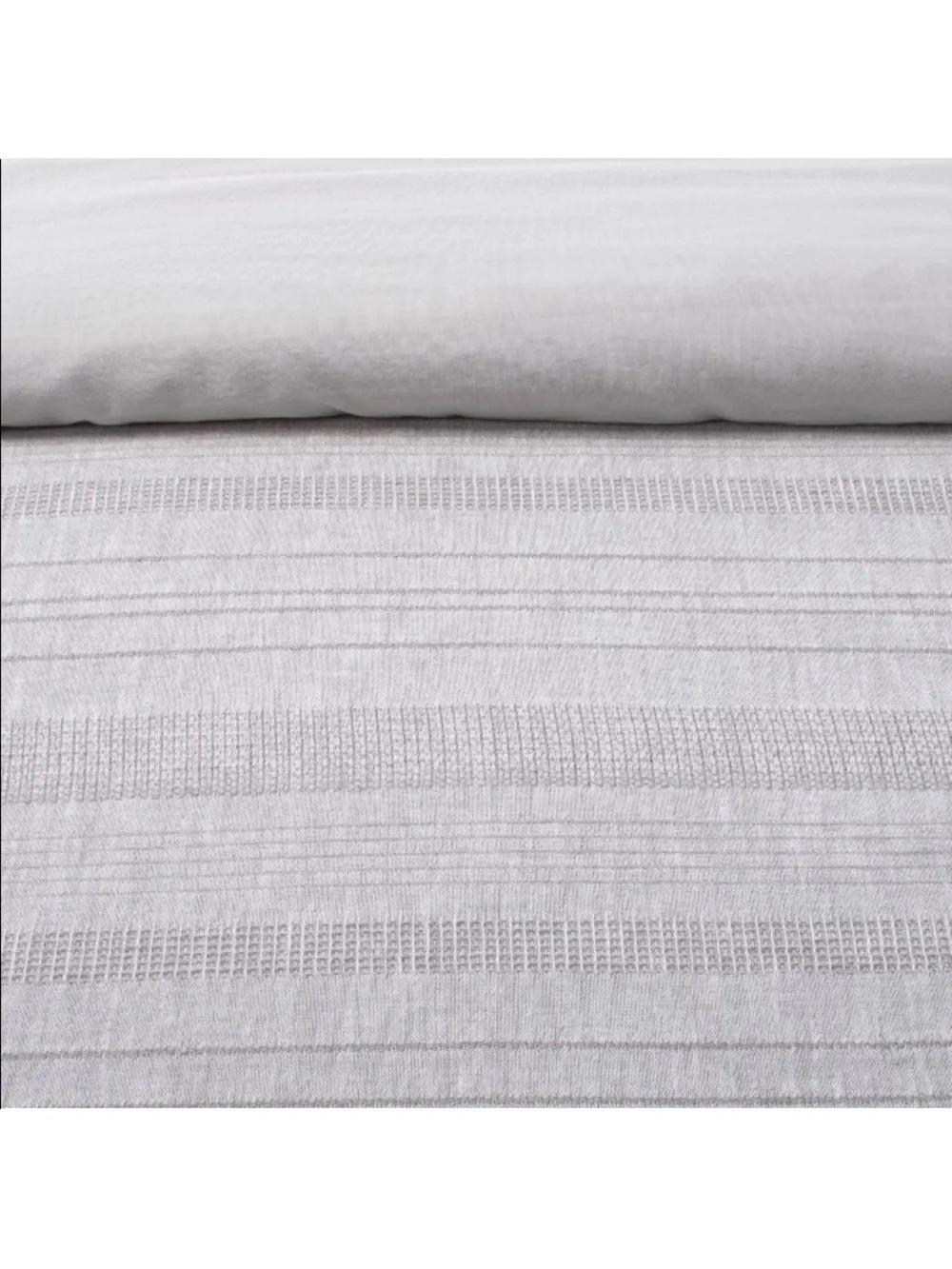 Hearth & Hand F/Q Linen Blend Textured Comforter Set - Gray